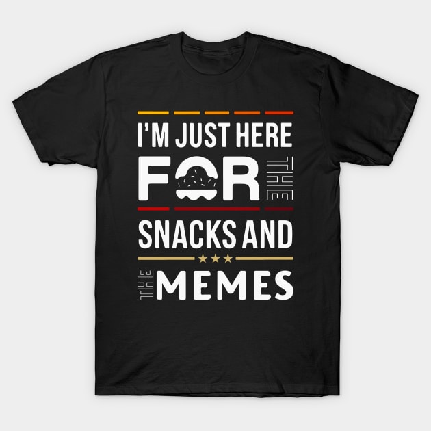 Snacks, Memes, and Casual Comfort Tee T-Shirt by ArtMichalS